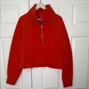 Lululemon Scuba Oversized Funnel Neck Half Zip – Solar Orange 🍊✨